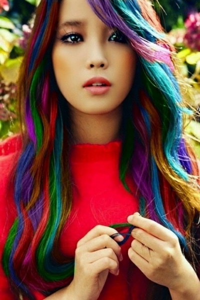 hair colors ideas Multi Colored Hairstyle
